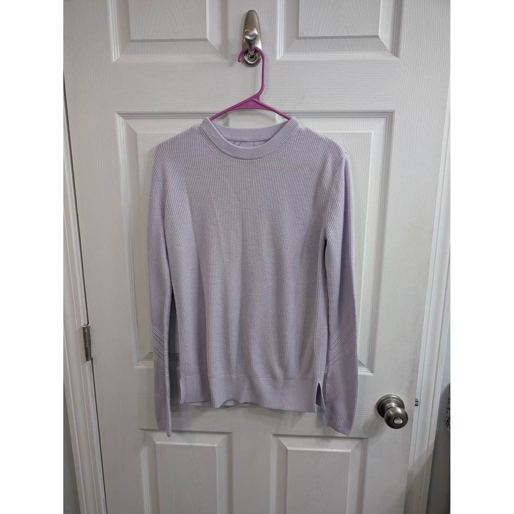 Lululemon Time To Restore Cashlu Sweater Womens Lavender Thumbhole - Size 10